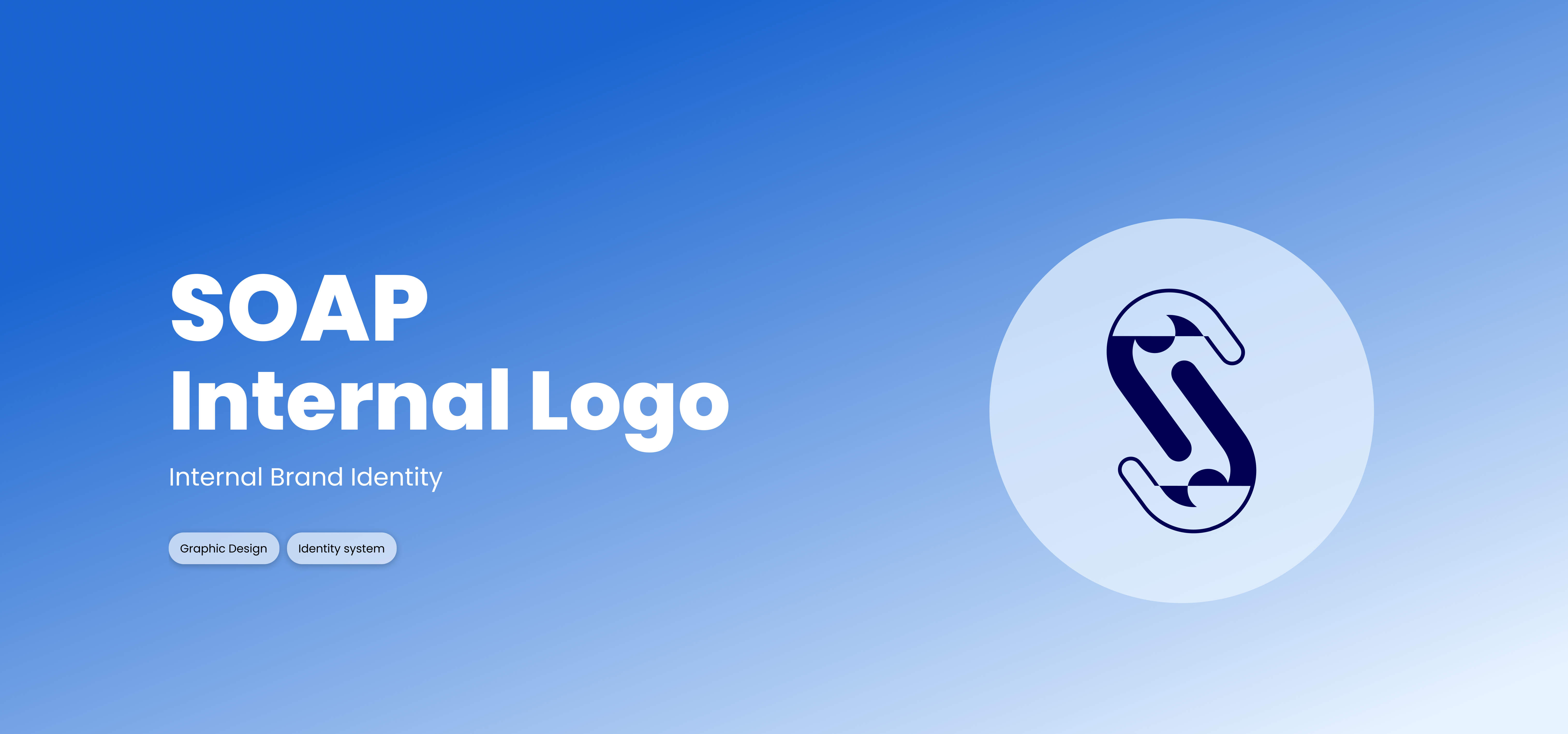 SOAP Internal Logo hero with blue gradient and SOAP logo mark